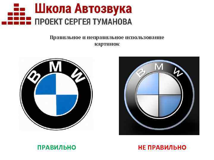 Правильное и неправильное использование картинок ПРАВИЛЬНО НЕ ПРАВИЛЬНО 