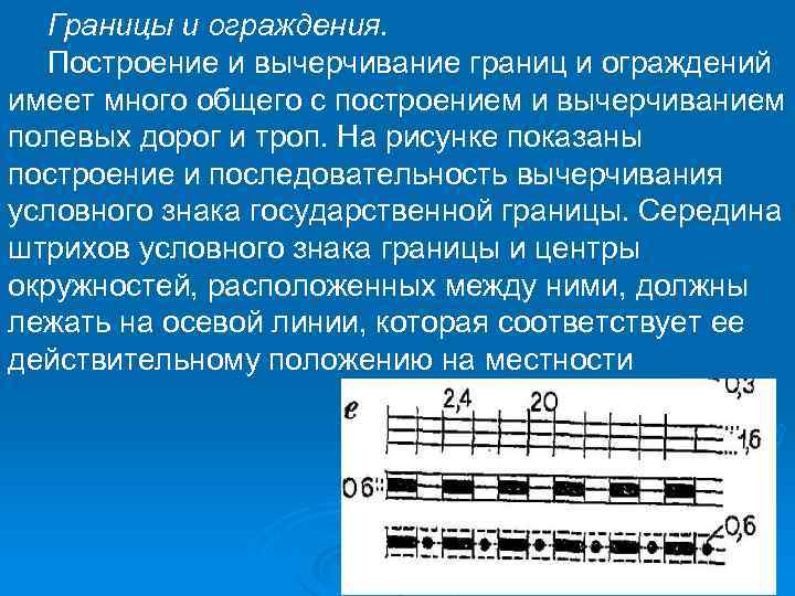 Границы и ограждения. Построение и вычерчивание границ и ограждений имеет много общего с построением