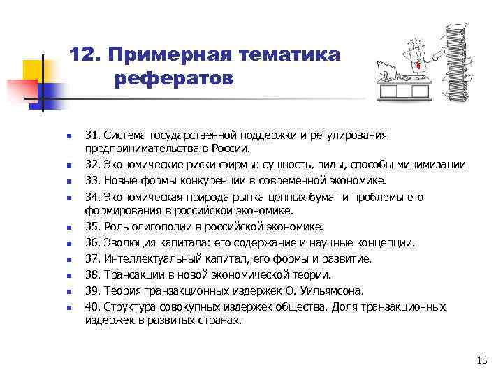 Реферат: Предпринимательство в современной российской экономике