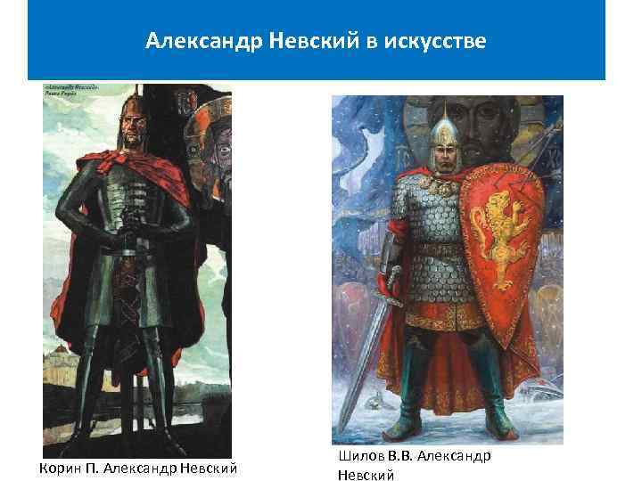 Александр Невский в искусстве Корин П. Александр Невский Шилов В. В. Александр Невский 