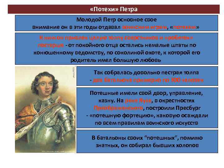  «Потехи» Петра Молодой Петр основное свое внимание он в эти годы отдавал воинским