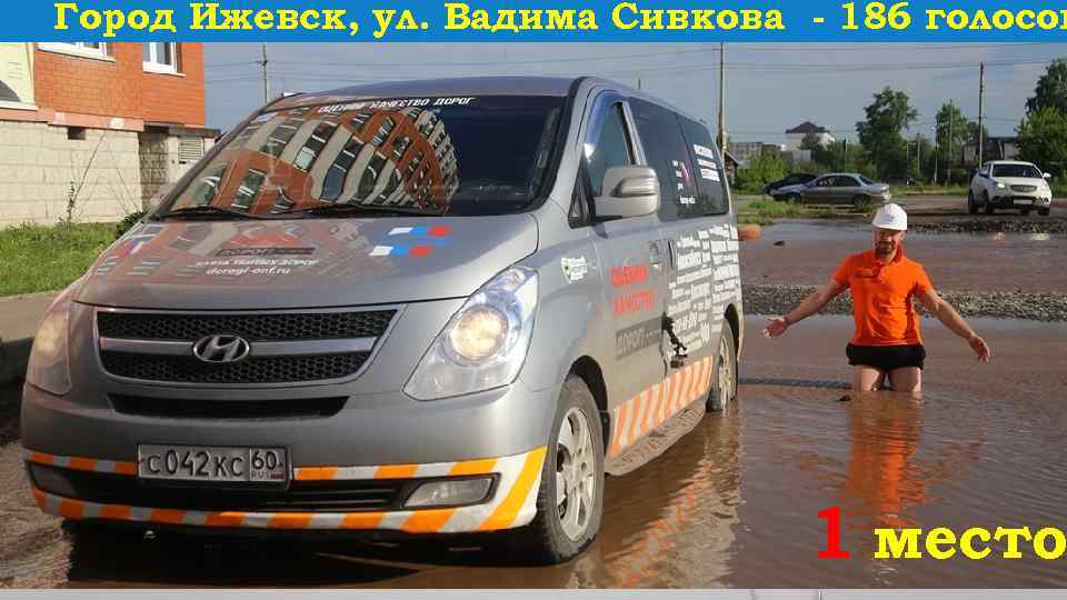 Город Ижевск, ул. Вадима Сивкова - 186 голосов 1 место 