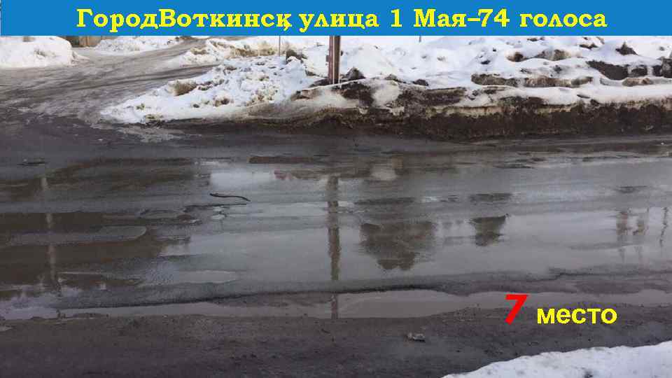 Город. Воткинск улица 1 Мая– 74 голоса , 7 место 