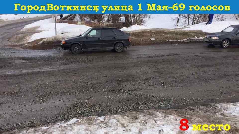 Город. Воткинск улица 1 Мая– 69 голосов , 8 место 