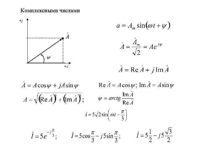 Комплексными числами +j +1 