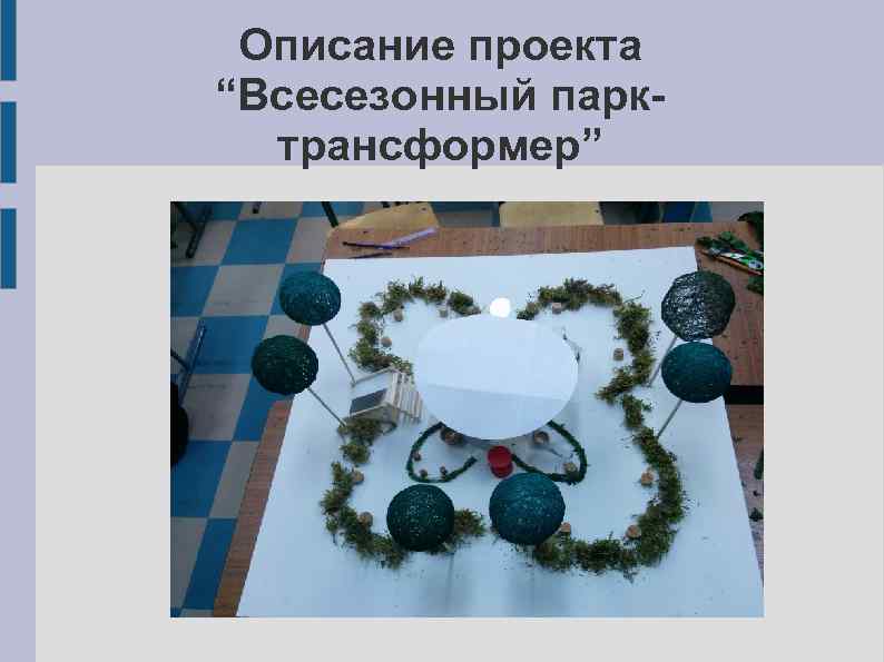 Описание проекта “Всесезонный парктрансформер” 