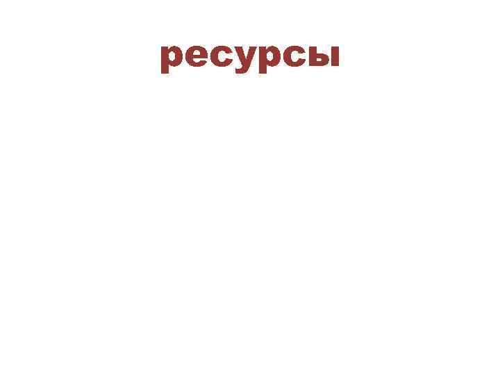 ресурсы 