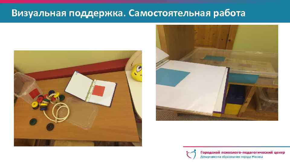 Визуальная поддержка. Самостоятельная работа 