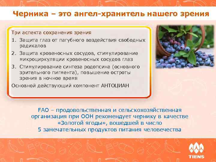 Черника – это ангел-хранитель нашего зрения Три аспекта сохранения зрения 1. Защита глаз от