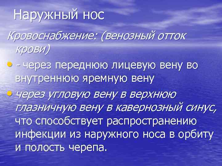 Исследование носа