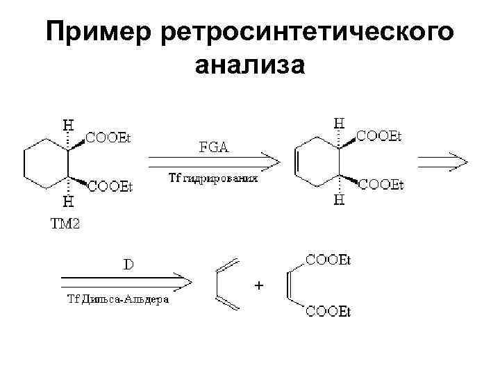Пример ретросинтетического анализа 