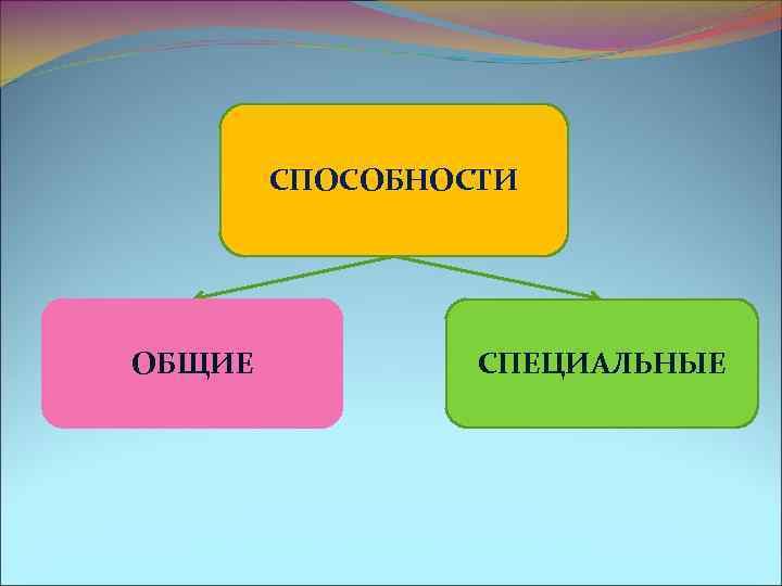 СПОСОБНОСТИ ОБЩИЕ СПЕЦИАЛЬНЫЕ 