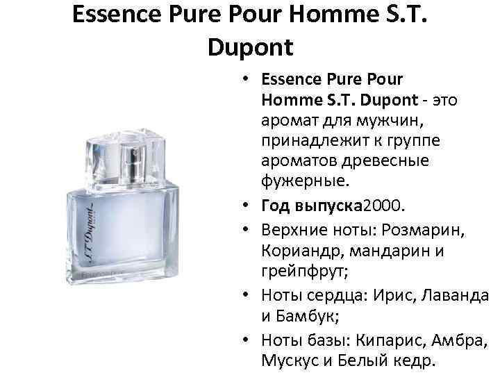 Essence Pure Pour Homme S. T. Dupont • Essence Pure Pour Homme S. T.