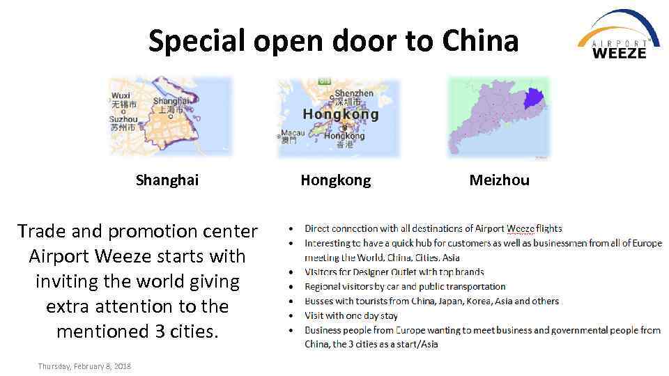 Special open door to China Shanghai Trade and promotion center Airport Weeze starts with