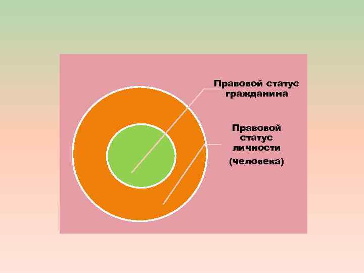 Правовой статус гражданина Правовой статус личности (человека) 