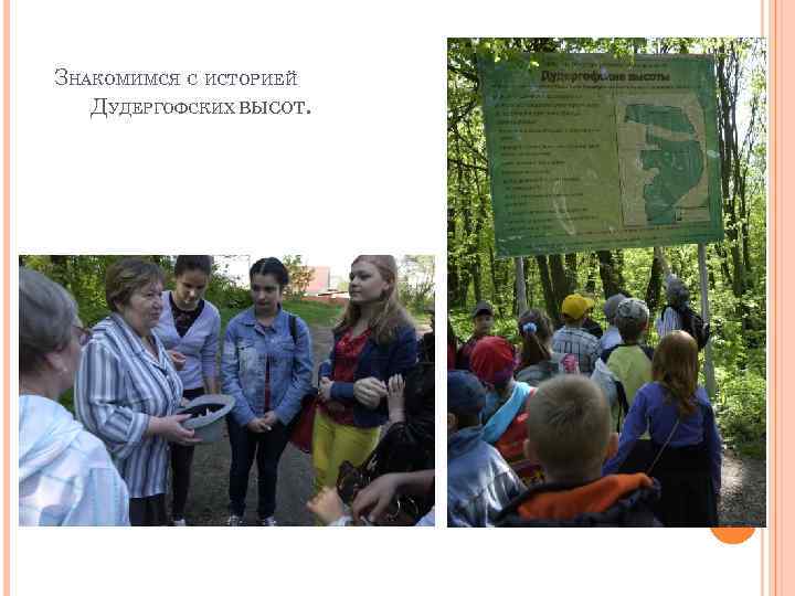 ЗНАКОМИМСЯ С ИСТОРИЕЙ ДУДЕРГОФСКИХ ВЫСОТ. 