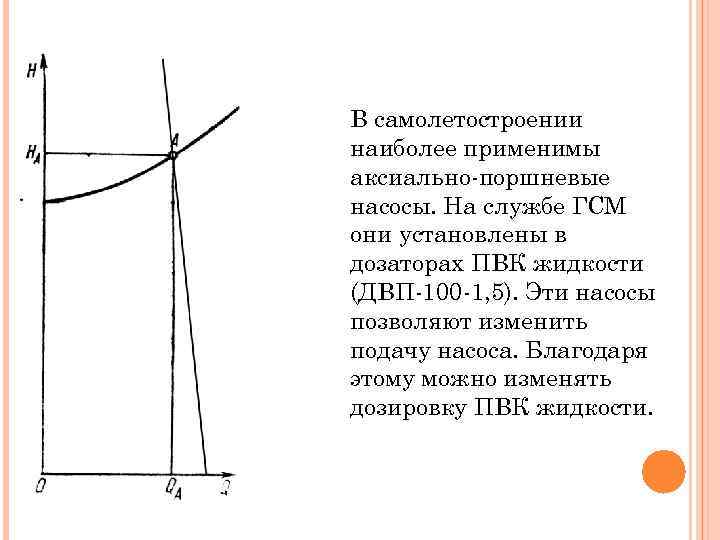 В самолетостроении наиболее применимы аксиально-поршневые насосы. На службе ГСМ они установлены в дозаторах ПВК