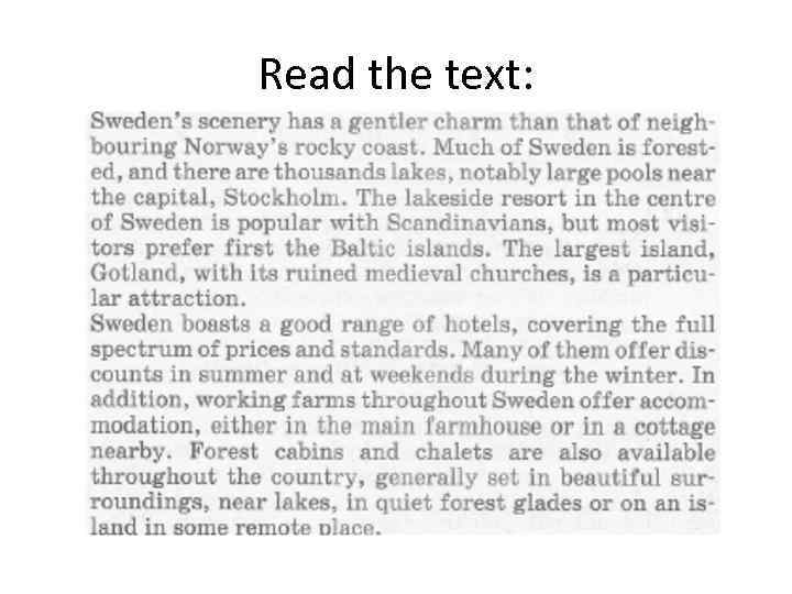Read the text: 
