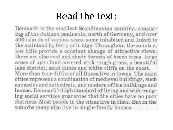 Read the text: 