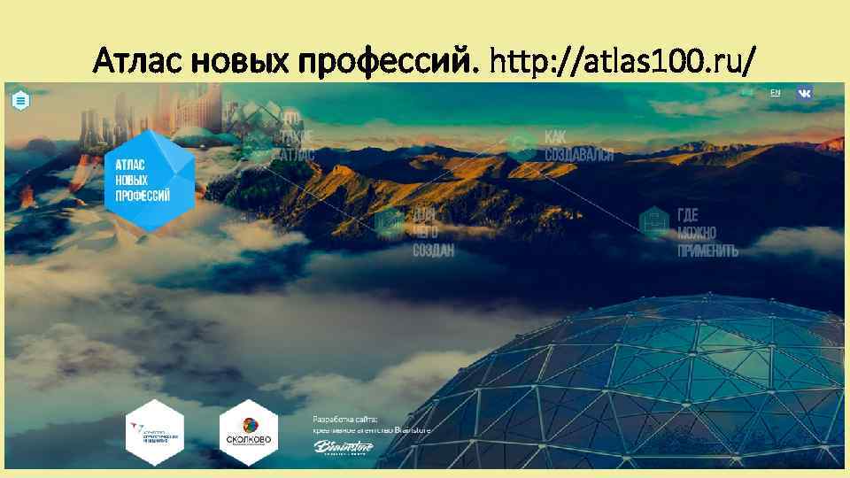 Атлас новых профессий. http: //atlas 100. ru/ 