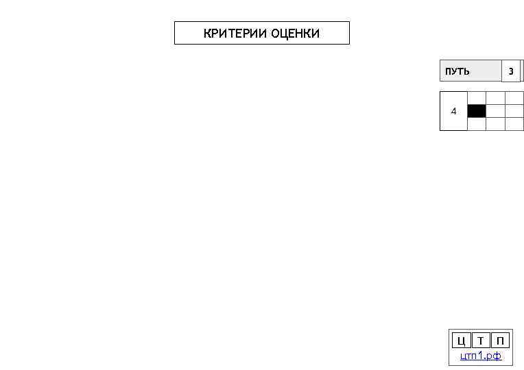 КРИТЕРИИ ОЦЕНКИ ПУТЬ 4 Ц Т П цтп 1. рф 3 