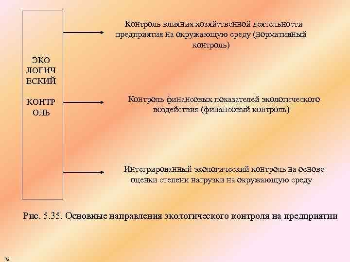 Контроль влияния хозяйственной деятельности предприятия на окружающую среду (нормативный контроль) ЭКО ЛОГИЧ ЕСКИЙ КОНТР