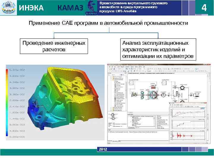 ИНЭКА КАМАЗ 4 Проектирование виртуального грузового автомобиля в среде программного продукта LMS Ame. Sim