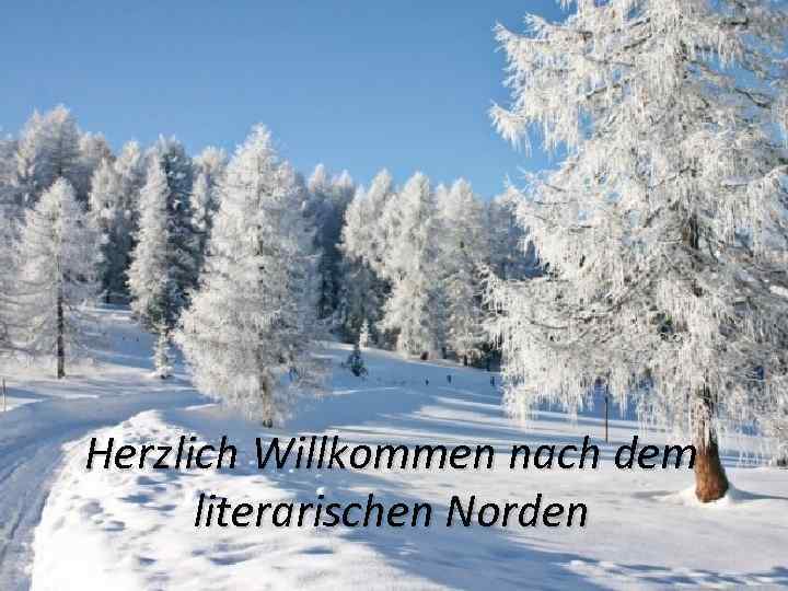 Herzlich Willkommen nach dem literarischen Norden 