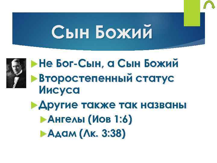 Сын Божий Не Бог-Сын, а Сын Божий Второстепенный статус Иисуса Другие также так названы
