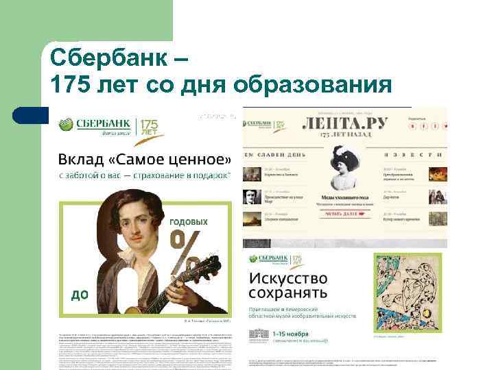 Сбербанк – 175 лет со дня образования 
