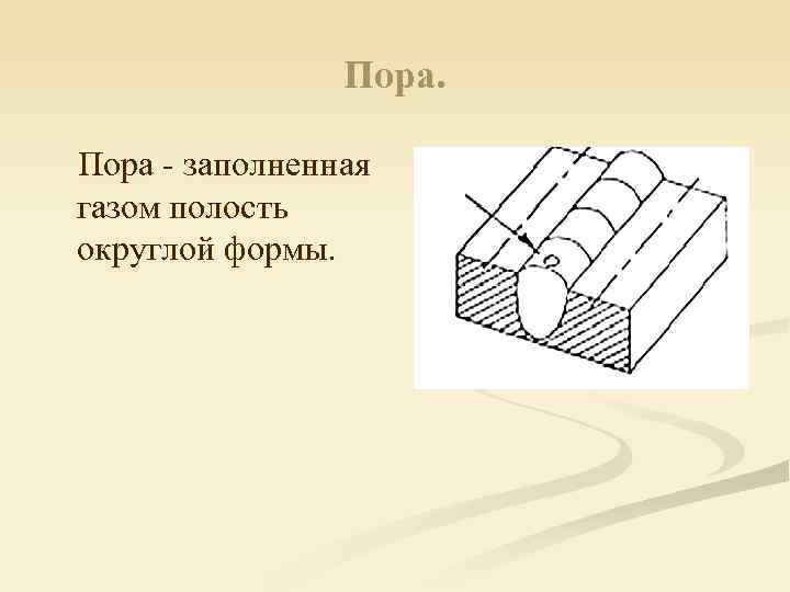 Пора - заполненная газом полость округлой формы. 