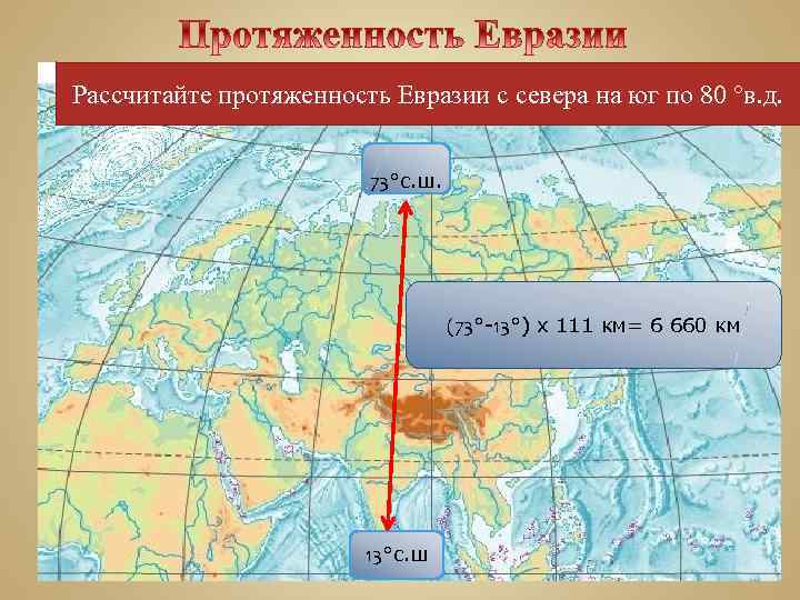 Географическое положение материка евразия по плану в конце учебника 7 класс