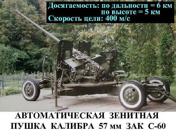 Досягаемость: по дальности = 6 км по высоте = 5 км Скорость цели: 400