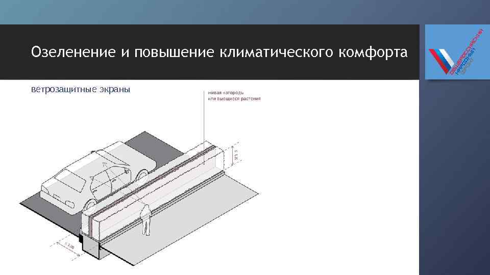 Озеленение и повышение климатического комфорта ветрозащитные экраны 