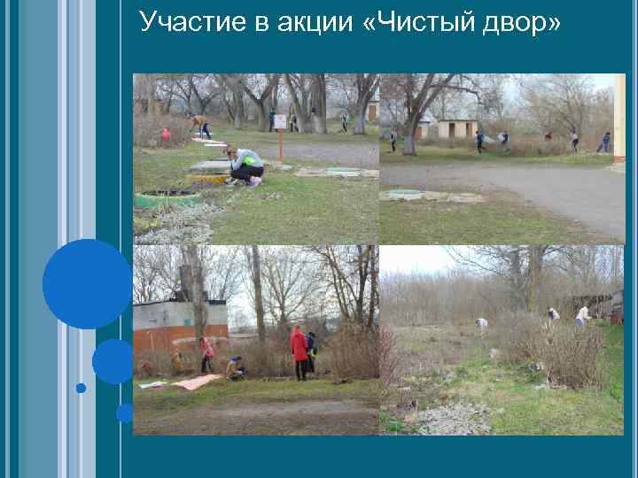 Участие в акции «Чистый двор» 