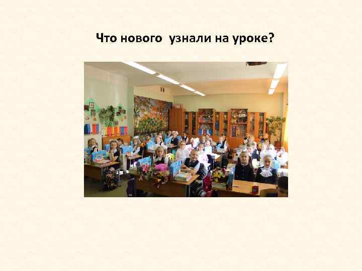 Что нового узнали на уроке? 