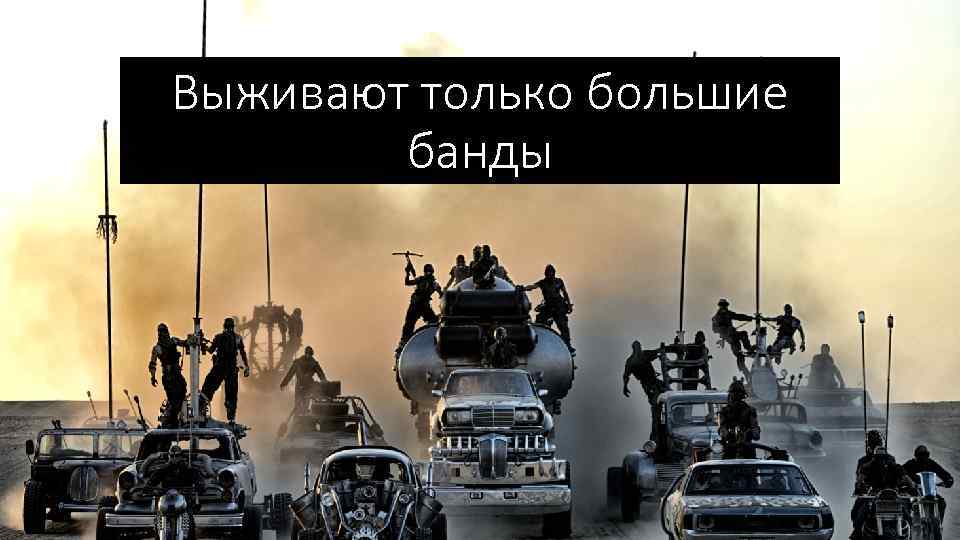 Выживают только большие банды 