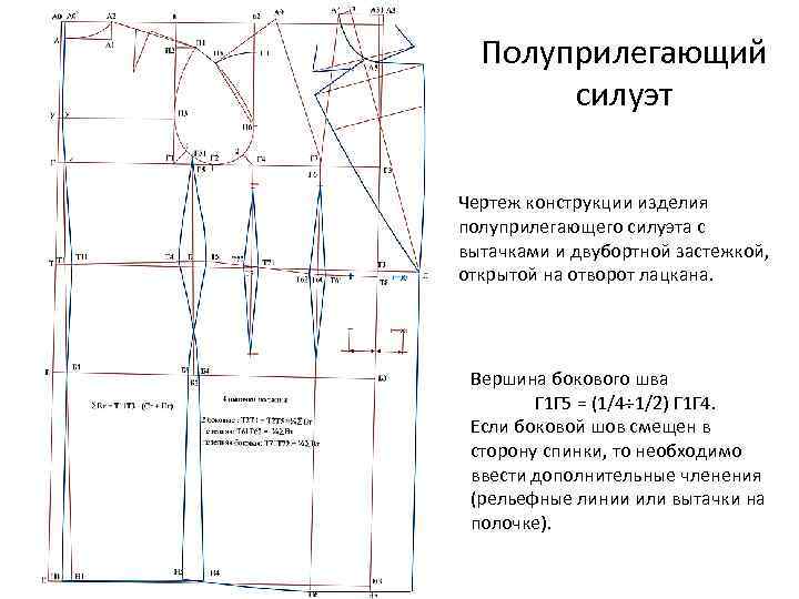 Конструктивные линии чертежа