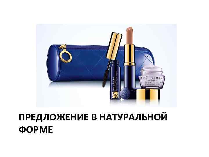 ПРЕДЛОЖЕНИЕ В НАТУРАЛЬНОЙ ФОРМЕ 