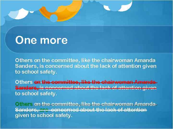 One more Others on the committee, like the chairwoman Amanda Sanders, is concerned about