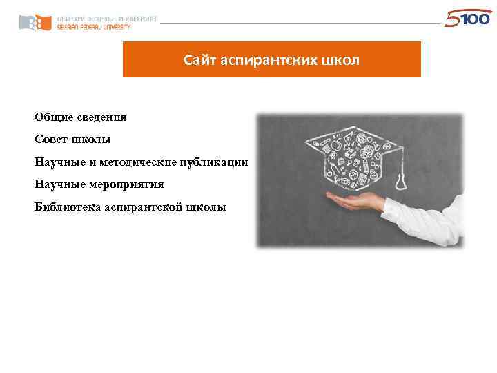 Сайт аспирантских школ Общие сведения Совет школы Научные и методические публикации Научные мероприятия Библиотека