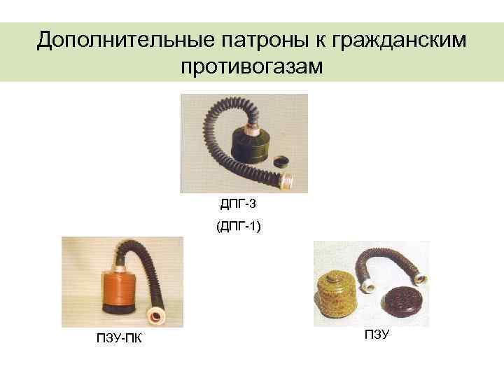 Дополнительные патроны к гражданским противогазам ДПГ-3 (ДПГ-1) ПЗУ-ПК ПЗУ 