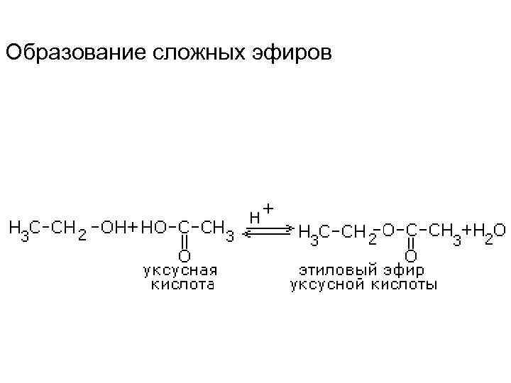 Образование сложных эфиров 