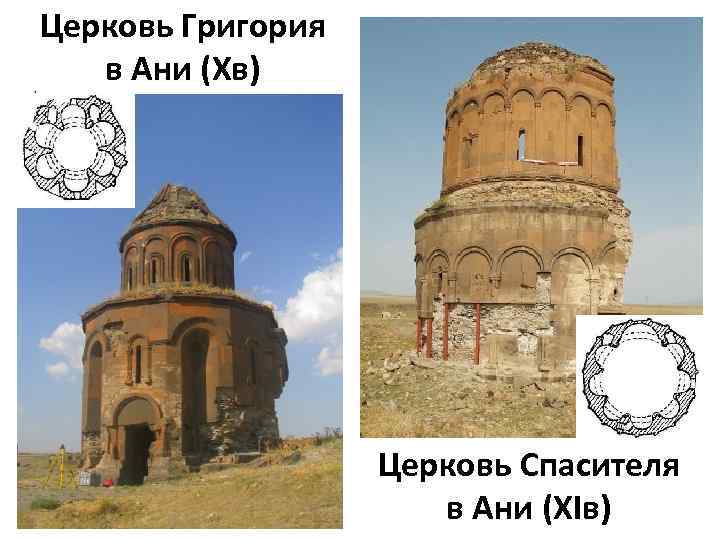 Церковь Григория в Ани (Хв) Церковь Спасителя в Ани (ХIв) 