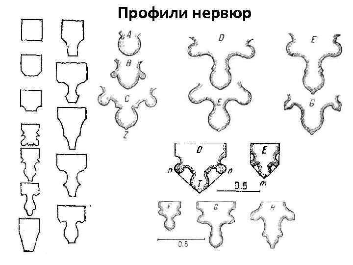 Профили нервюр 