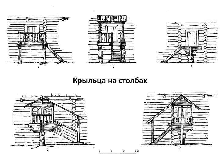 Крыльца на столбах 