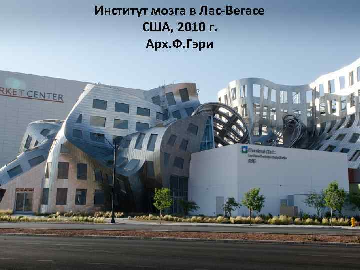 Институт мозга в Лас-Вегасе США, 2010 г. Арх. Ф. Гэри 