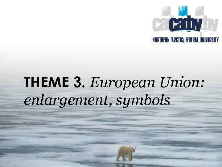 THEME 3. European Union: enlargement, symbols 