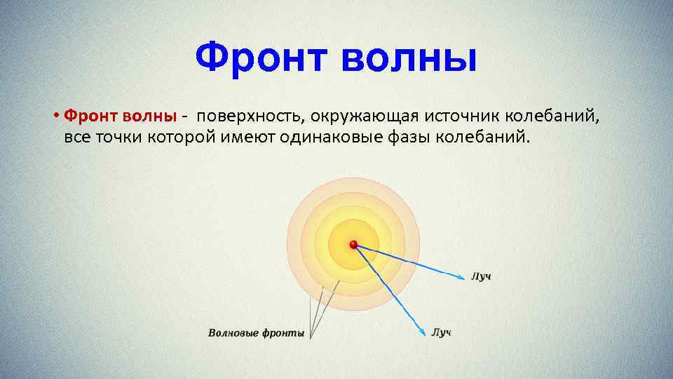 Фронт волны и волновая поверхность