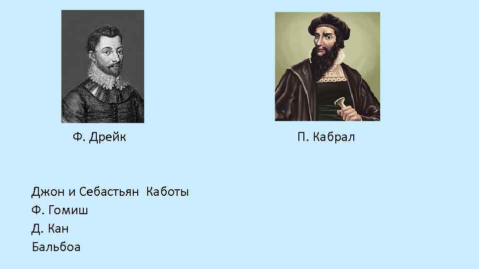 Джон и Себастьян Каботы. Джон и Себастьян Каботы открыли. Ф Дрейк основной вклад в открытие новых земель. Себастьян Кабот что открыл.